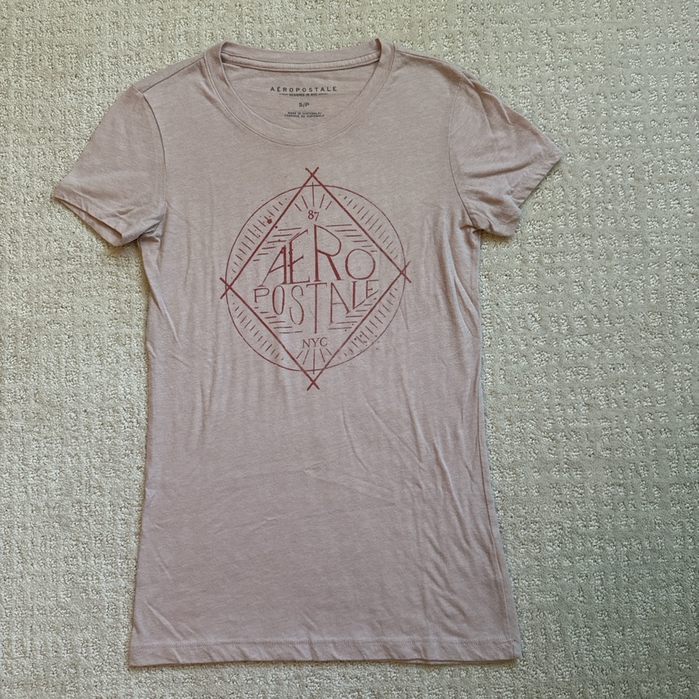 Aeropostale Pink Graphic Tee
